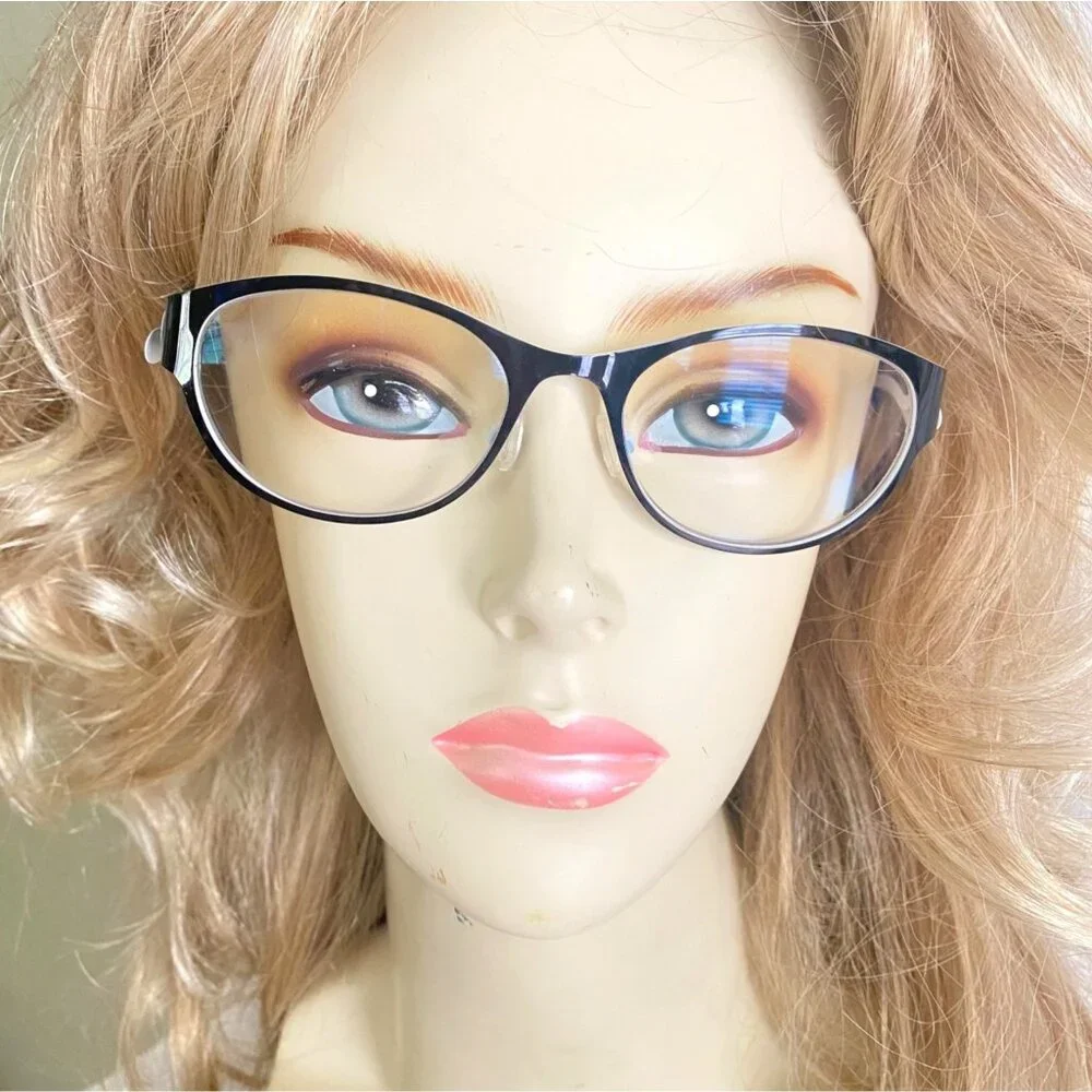 Bovelo par variation glasses prescription frames wavy black/white 086 eyeglasses